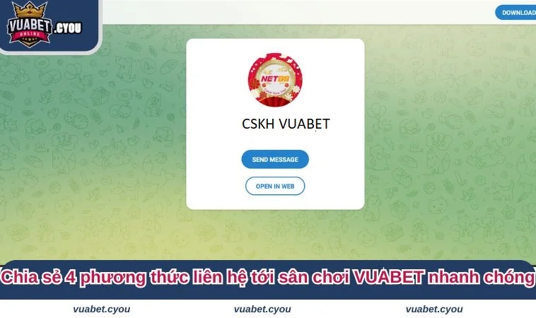 lien he VUABET 3 1 Chia sẻ 4 phương thức liên hệ tới sân chơi VUABET nhanh chóng