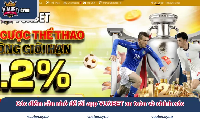 Các điểm cần nhớ để tải app VUABET an toàn và chính xác